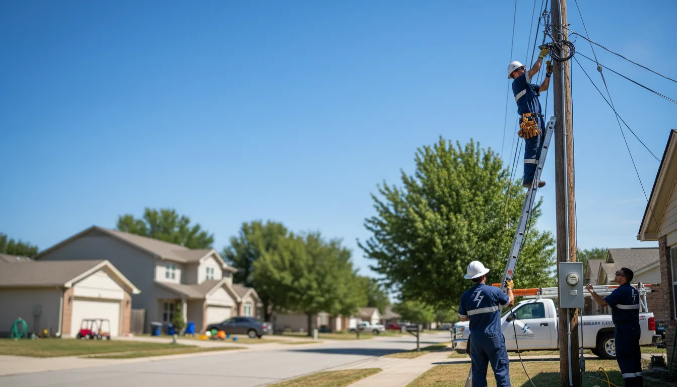 Residential electrician providing installation services in Bob White, WV